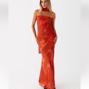 Peppermayo Under the Pagoda Maxi Dress Amber